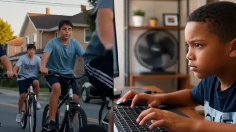 Try going outside & riding bikes with your friends!