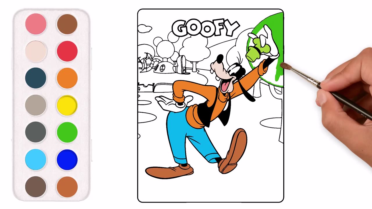 Easy Goofy Painting Tutorial for Kids | Fun Step-by-Step Art Guide!