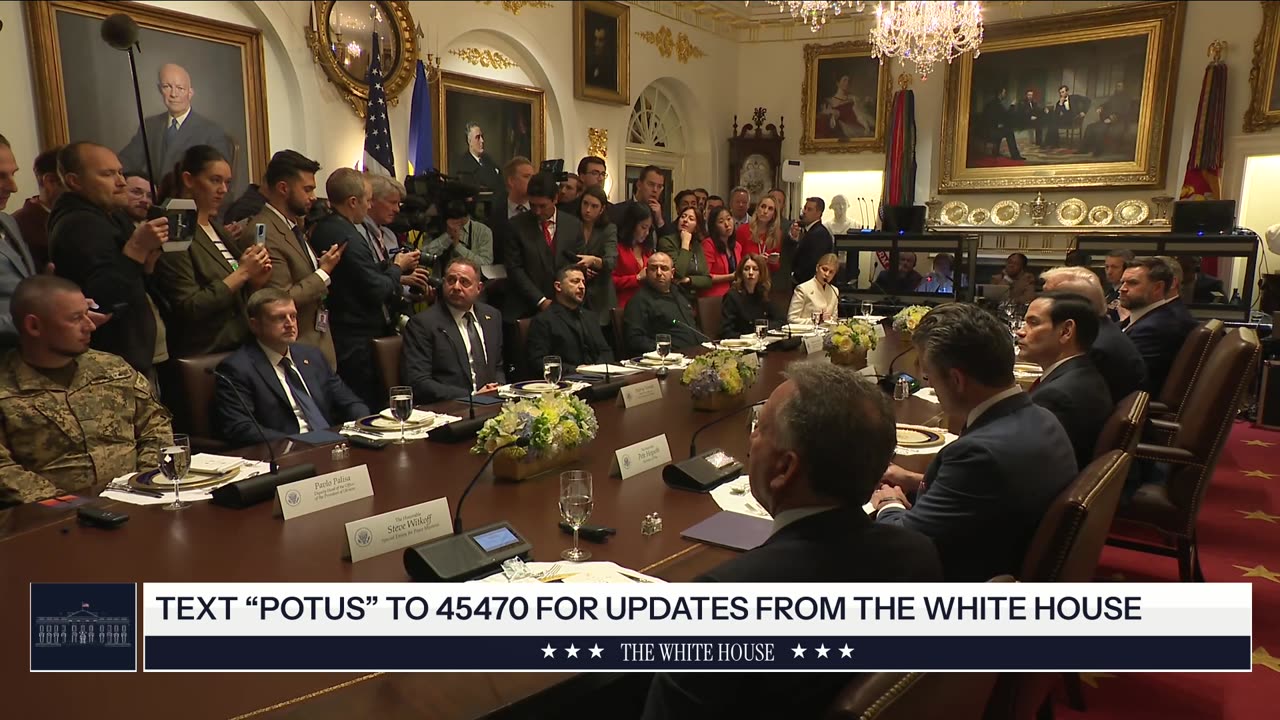 President Trump Participates in a Bilateral Lunch with the President of Ukraine