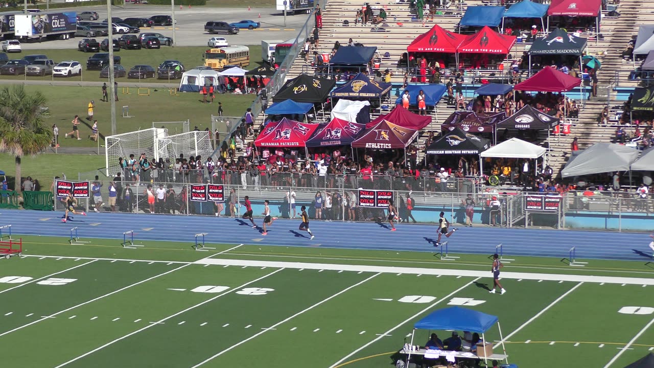 Boys 400 Meter Heat 7 • 2025 Louie Bing Invitational Traz Powell Stadium Miami, FL