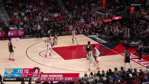 NBA - SCOOT SPLASH. SCOOT STEAL. SCOOT SLAM. What a sequence for Scoot Henderson in Portland 🎯