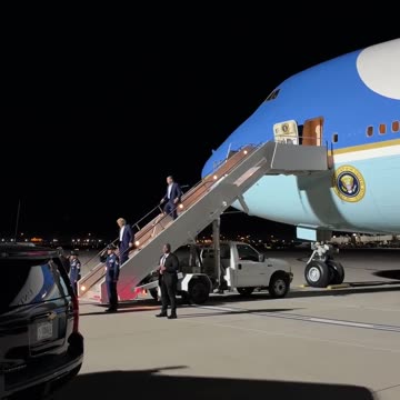 President Donald J. Trump arrives in Las Vegas.