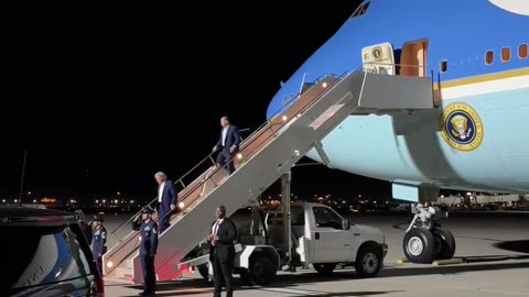 President Donald J. Trump arrives in Las Vegas.