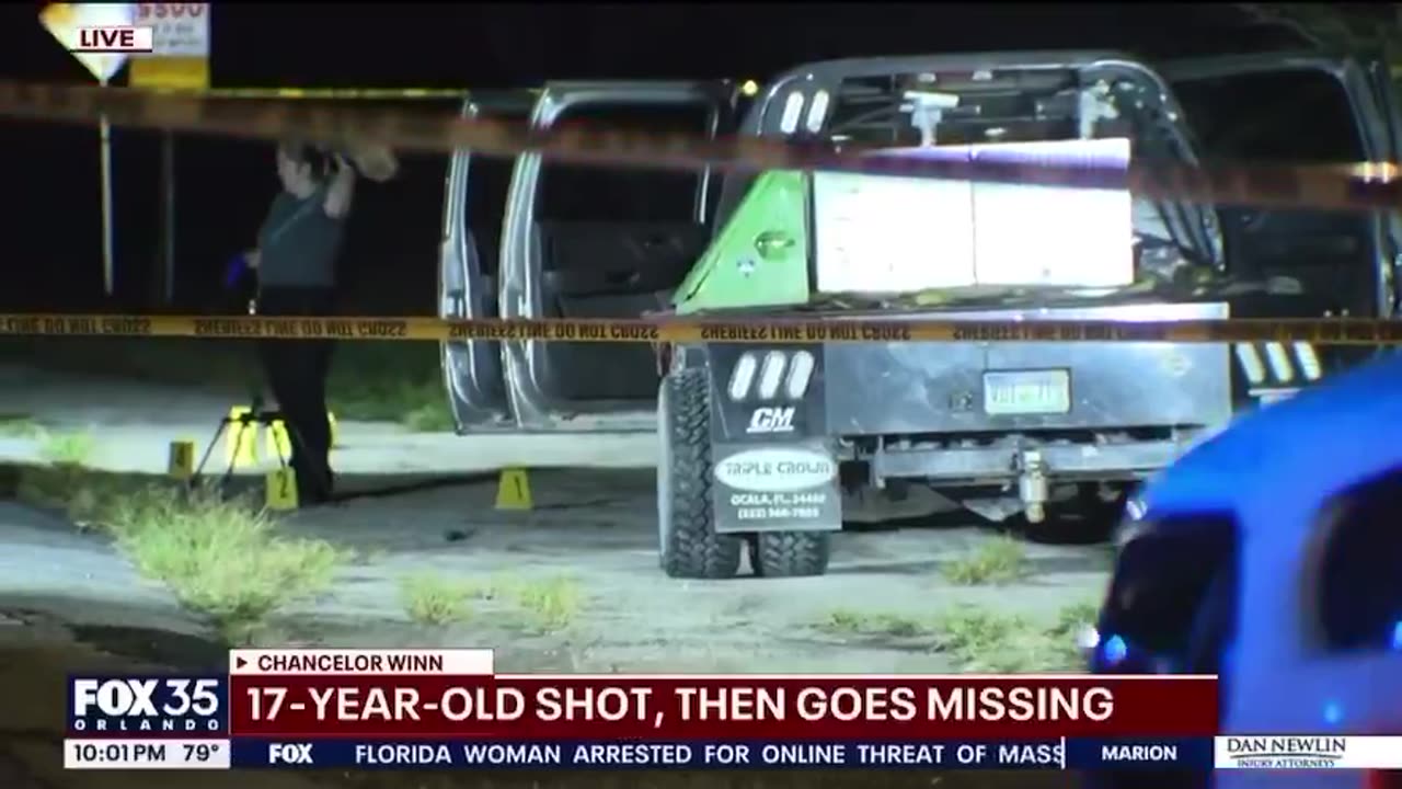 17-year-old boy that has reportedly been shot and kidnapped by 4 Hispanic males in Florida.