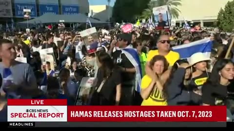 Group of Israeli hostages released by Hamas