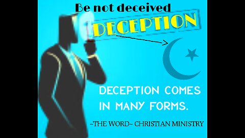 We live inside of a WORLD OF DECEPTION.