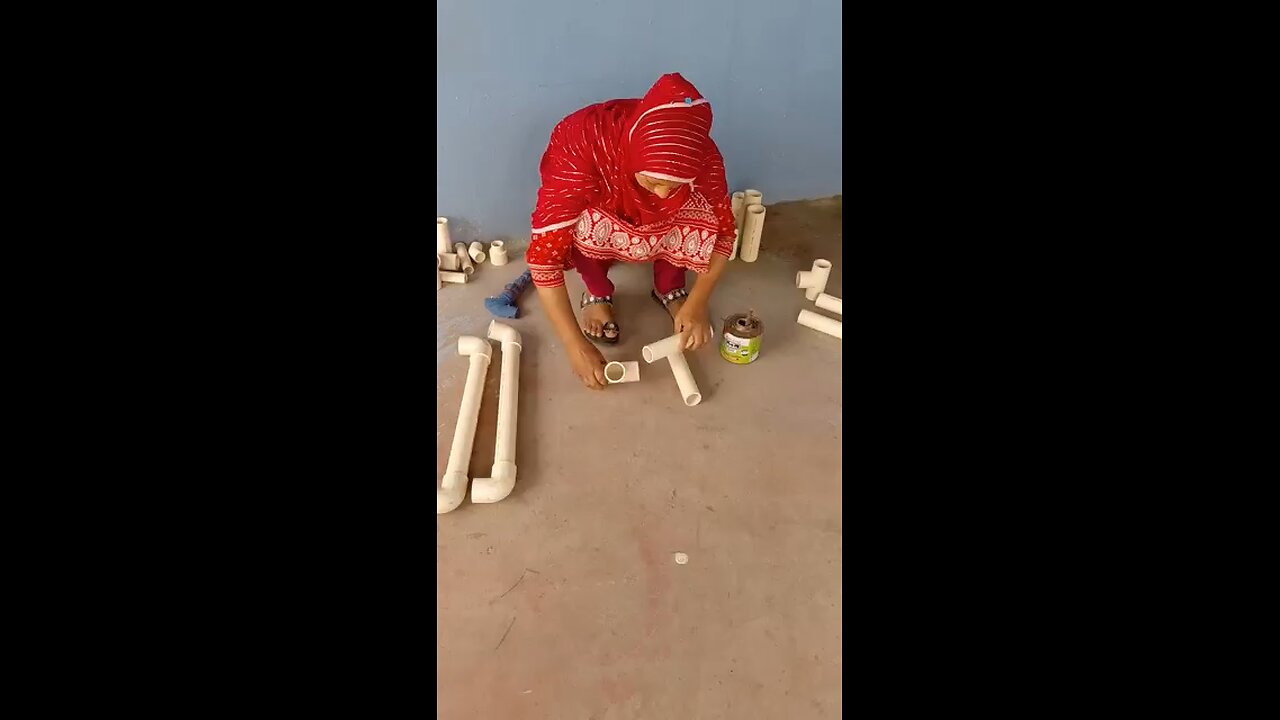 Pump with motors in village