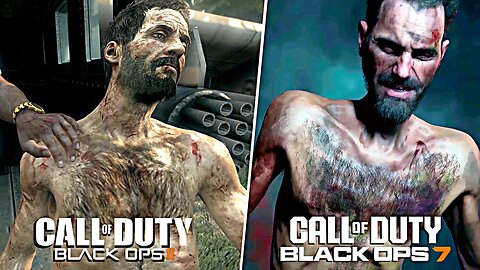 Alex Mason Saves Woods vs David Mason Saves Woods Scene - BO2 vs BO7 Comparison