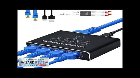 Ethernet Splitter 1 to 4 1000Mbps High Speed Ethernet Cable Splitter Review