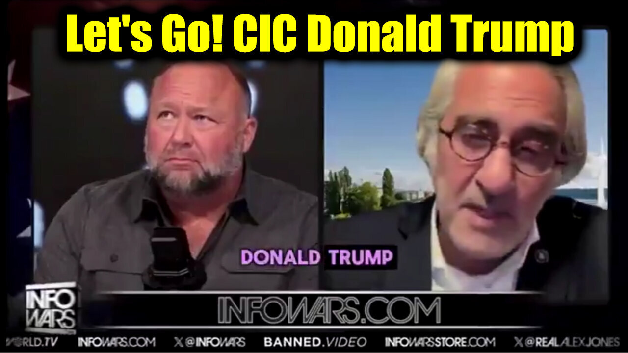 Alex Jones & Pascal Najadi: Trump CIC, WEF Whistleblower Has Q, Freakout On-Air!