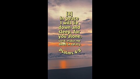 Psalms 4:8 (NIV)