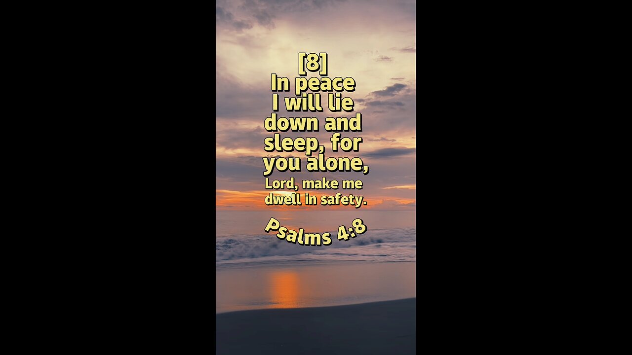 Psalms 4:8 (NIV)