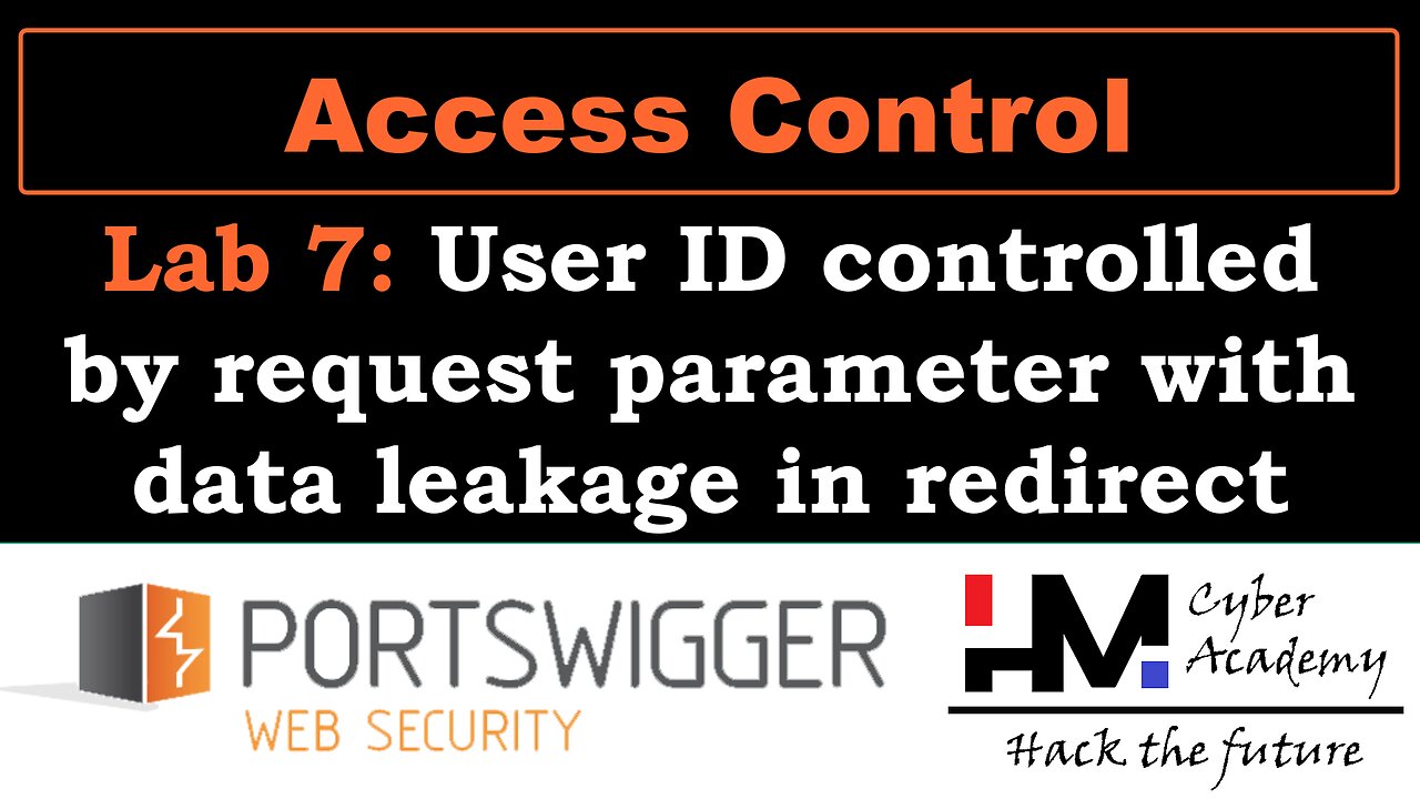 Access control 7 | User ID controlled by request parameter with data leakage in redirect