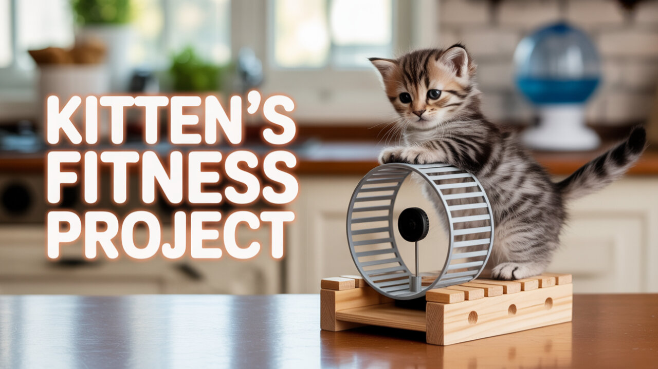 Kitten making gym machine for mama