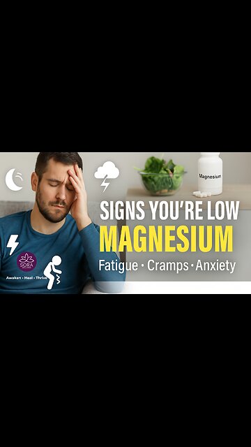 Signs you are low on Magnesium