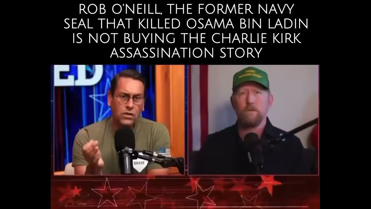 Rob O’Neill is not buying the Charlie Kirk assassination story…