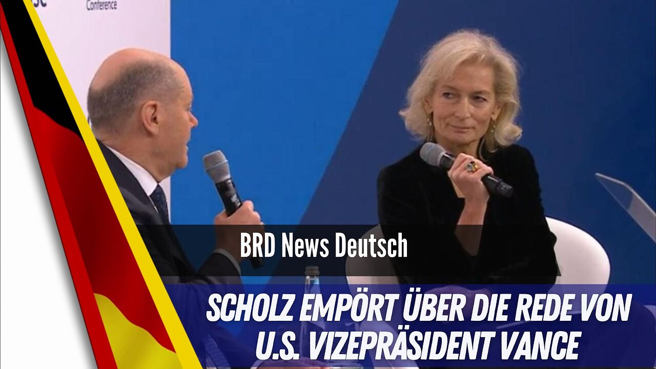 Olaf Scholz zeigt sich empört über die Rede von U.S. Vizepräsident J.D. Vance