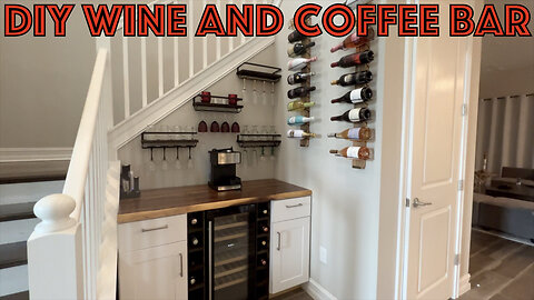 DIY Wine & Coffee Bar (easy assembly)