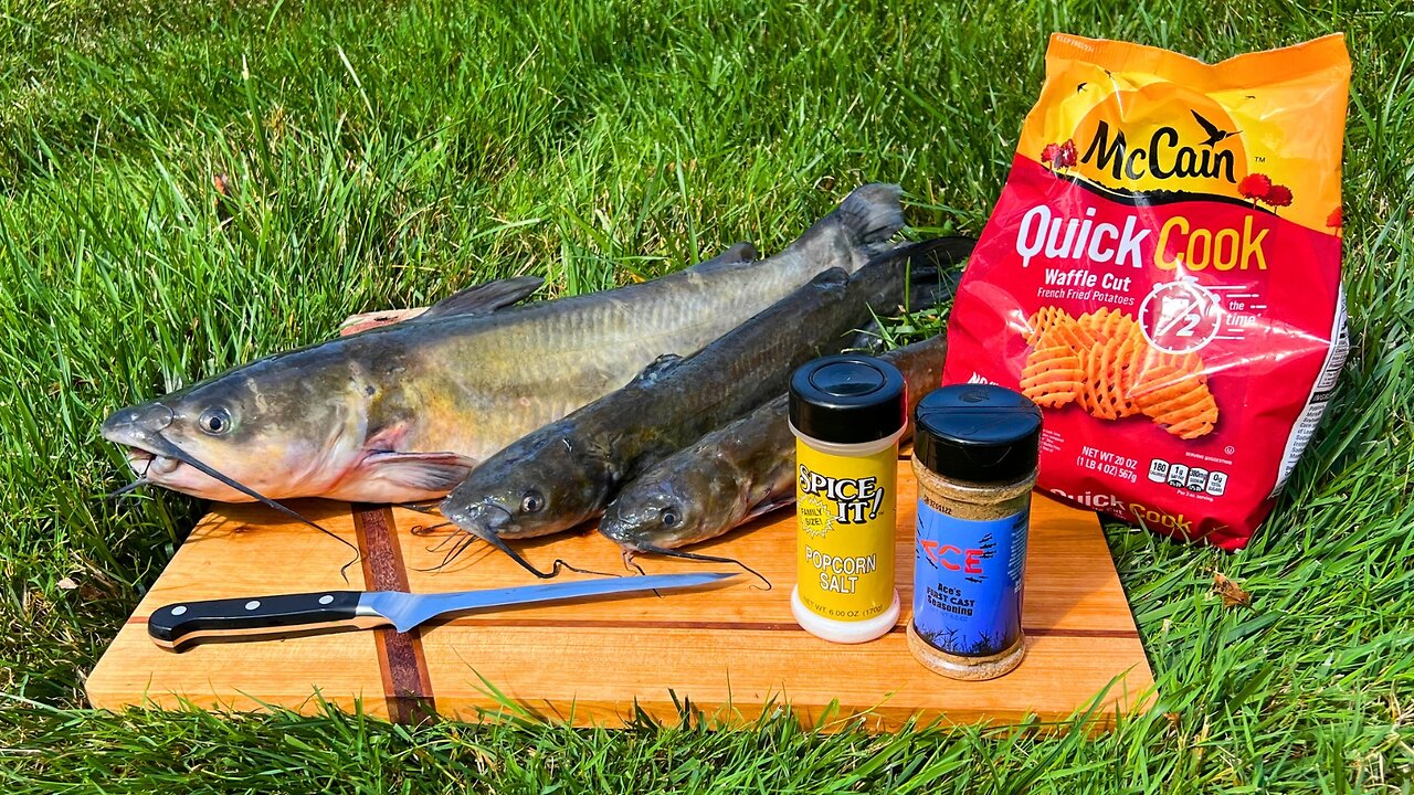 Making Catfish "Hotdogs" / Catch n' Cook Catfish!