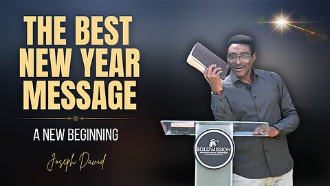 A New Beginning - The Message You Need For The New Year