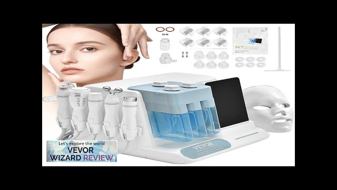 VEVOR 8 in 1 Hydrogen Oxygen Facial Machine Professional Hydrafacial Machine Review