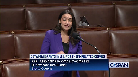 AOC Rants The Laken Riley Act Will Create Private Prison Camps For Illegal Aliens