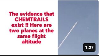 The evidence that CHEMTRAILS exist !! Here are two planes at the same flight altitude