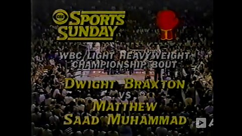 Dwight Braxton vs Matthew Saad Muhammad II - Aug 07 1982 - Philadelphia Spectrum