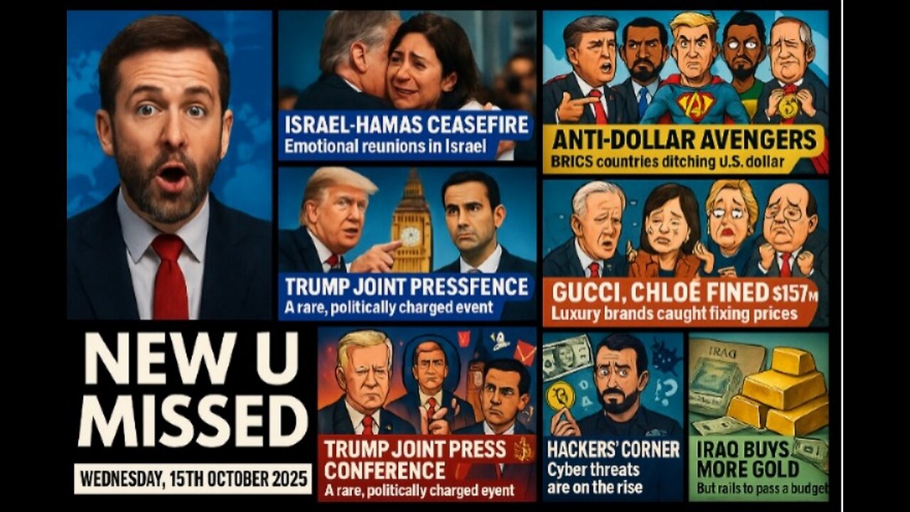 NEWS U MISSED WITH PAUL BROOKER & DREW DEMI WEDNESDAY 15TH OCTOBER 2025