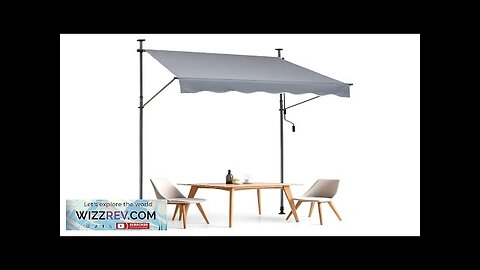 VEVOR 59x47" Patio Awning Retractable Awning Sunshade Shelter with Crank Handle Review