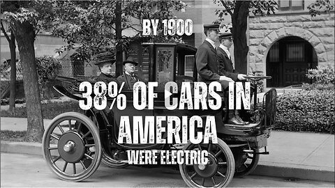 By 1900, 38% of cars in America were electric!
