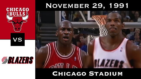 Full Game: The Finals Preview | Michael Jordan vs Clyde Drexler (November 29, 1991)