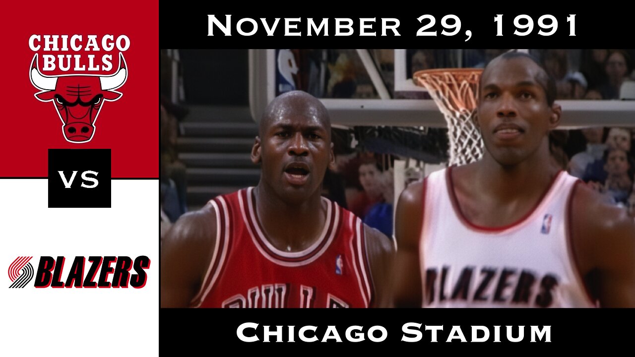 Full Game: The Finals Preview | Michael Jordan vs Clyde Drexler (November 29, 1991)