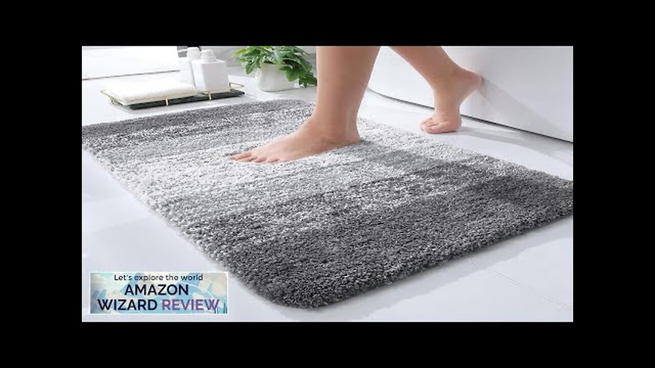 OLANLY Bathroom Rugs 30x20 Extra Soft Absorbent Microfiber Bath Rugs Non-Slip Plush Review