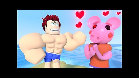 Roblox Animation | Piggy fell in love with muscles? Rob & Lox love story