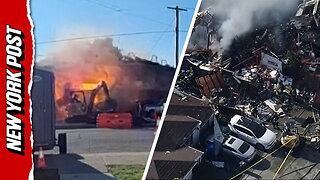 Terrifying California gas explosion caught on doorbell cam