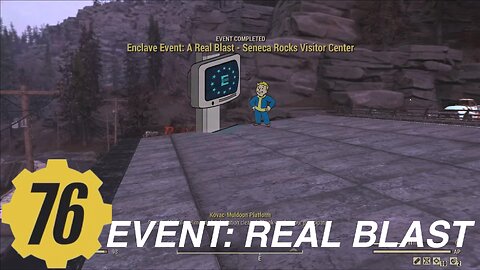 Fallout 76 event: real blast Seneca Rocks visitor center, solo run
