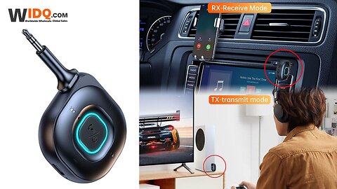 🎧 Wireless Freedom, Anytime, Anywhere! Bluetooth 5.3 Dual-Mode TX/RX Audio Adapter 🚗
