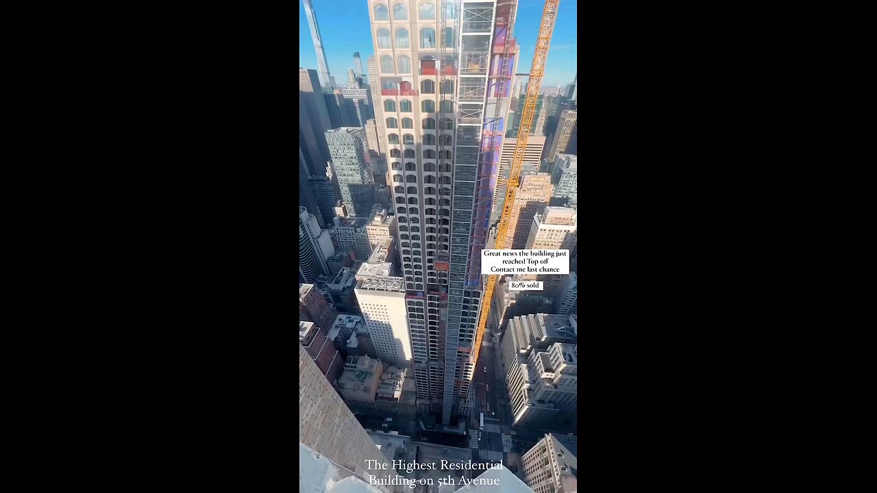 This is the Highest Residential Tower on 5 Ave 😲 This building only has 100 units 80% sold‼️