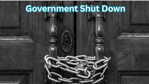 Government Shut Down, why?