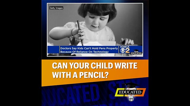 ✏️Can Your Child Write With A Pencil?