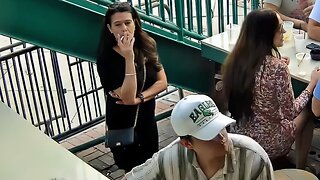 Candid Sexy Smoking Woman 732