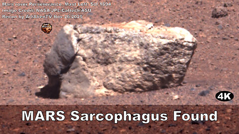 MARS Sarcophagus Found - Stone Coffin. 4K