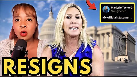 BREAKING! Marjorie Taylor Greene RESIGNS!