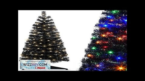 Pre-Lit Artificial Christmas Tree Warm White Lights Colorful Lights Includes Stand 4 Review