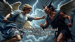 Are we watching a spiritual battle on earth right now?