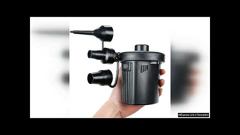 Portable Electric Car Air Pump 220V/12V Air Mattress Boat Car Auto Air Review