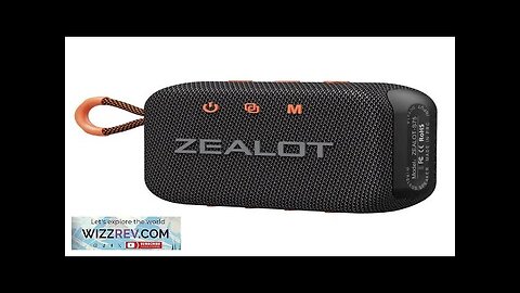 Zealot S75 10W bluetooth Speaker Portable Speaker 57mm Loud Driver HiFi Stereo Review