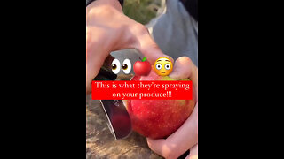 Choose FRUIT🍎 & VEGGIES 🥦 Carefully Without the APEEL Waxy Coating. It will NOT WASH Off‼️