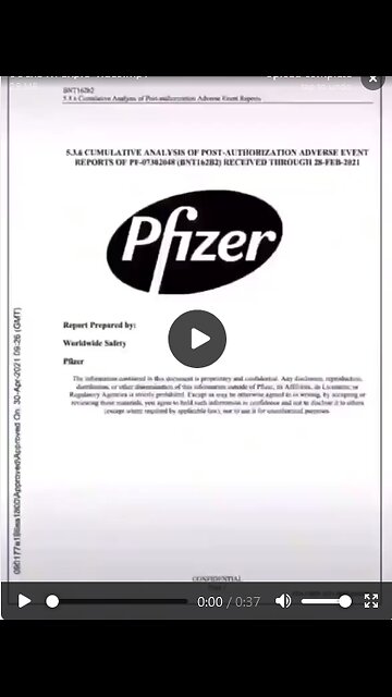 Dies sind die veröffentlichten Pfizer-Dokumente mit den tausenden von Nebenwirkungen